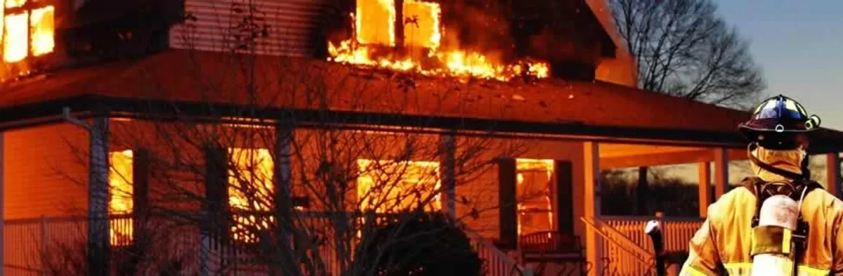 fire damage repair emergency response at a residential property affected by an active house fire in Charlotte, NC